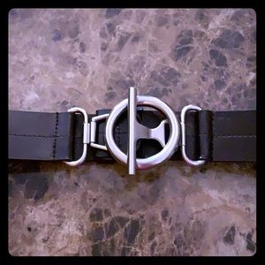Adjustable Brown Belt with Nickel color Buckle!